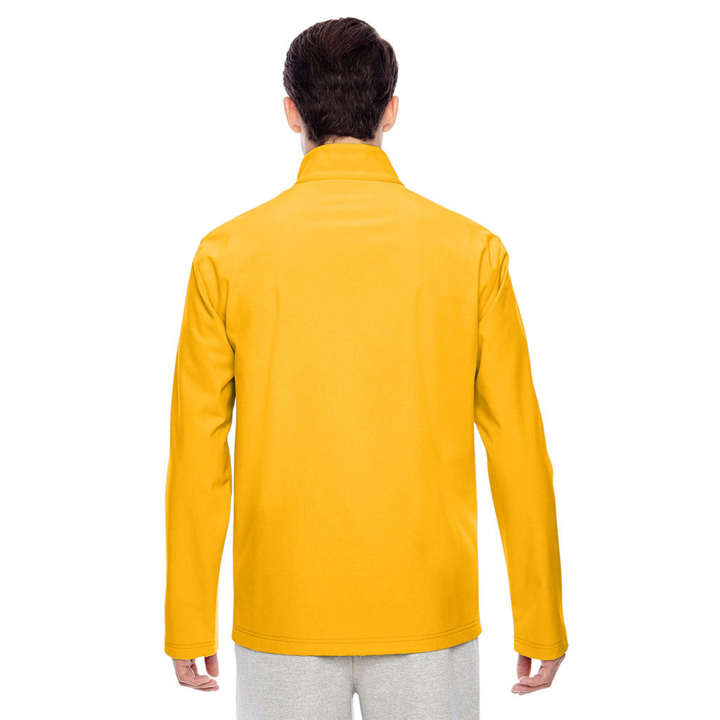 Team 365 Men's Sport Athletic Gold Leader Soft Shell Jacket