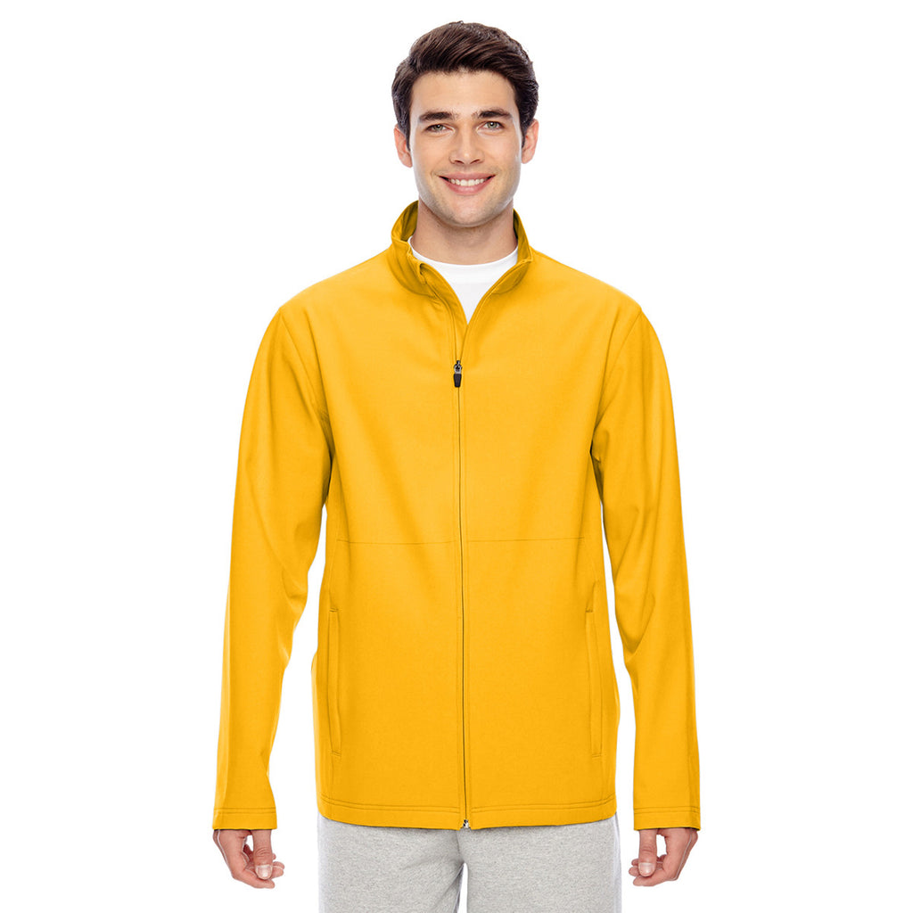 Team 365 Men's Sport Athletic Gold Leader Soft Shell Jacket