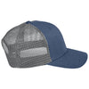 Team 365 Sport Dark Navy Heather/Sport Grey Zone Sonic Heather Trucker Cap