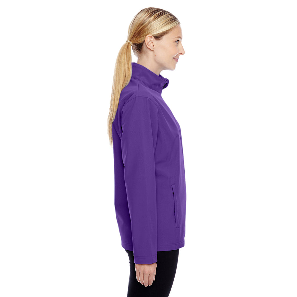 Team 365 Women's Sport Purple Leader Soft Shell Jacket