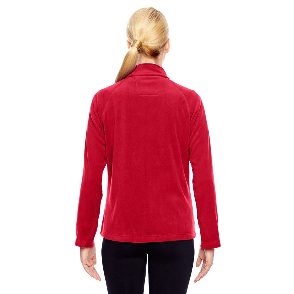 Team 365 Women's Sport Red Campus Microfleece Jacket