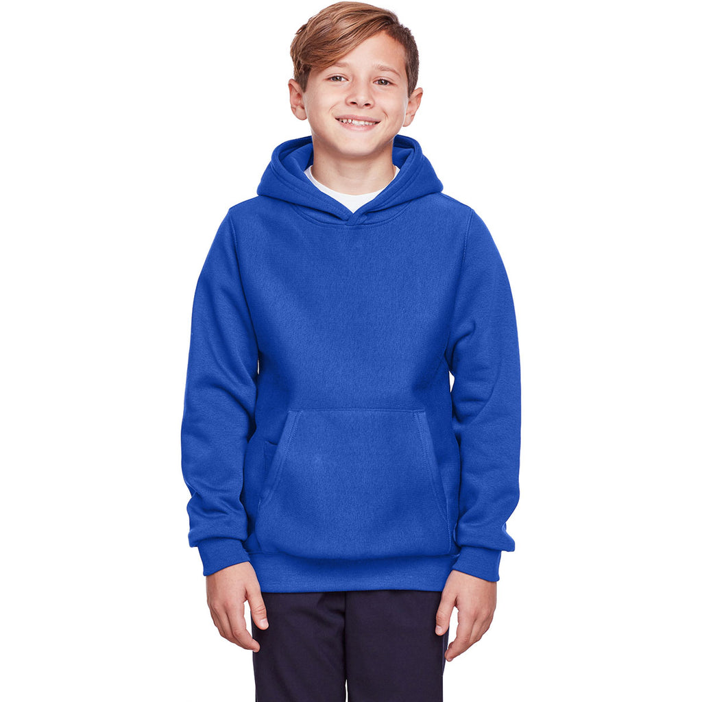 Team 365 Youth Sport Royal Zone HydroSport Heavyweight Pullover Hooded Sweatshirt