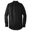 Port Authority Men's Deep Black Tall Long Sleeve Carefree Poplin Shirt