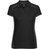 Stormtech Women's Black/Graphite Match Technical Polo