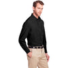 UltraClub Men's Black Bradley Performance Woven Shirt