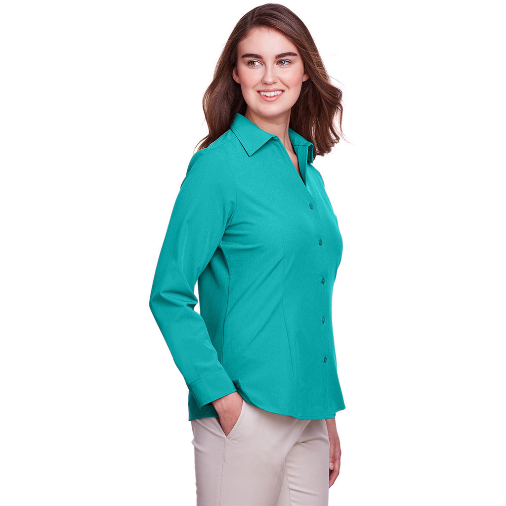 UltraClub Women's Jade Bradley Performance Woven Shirt