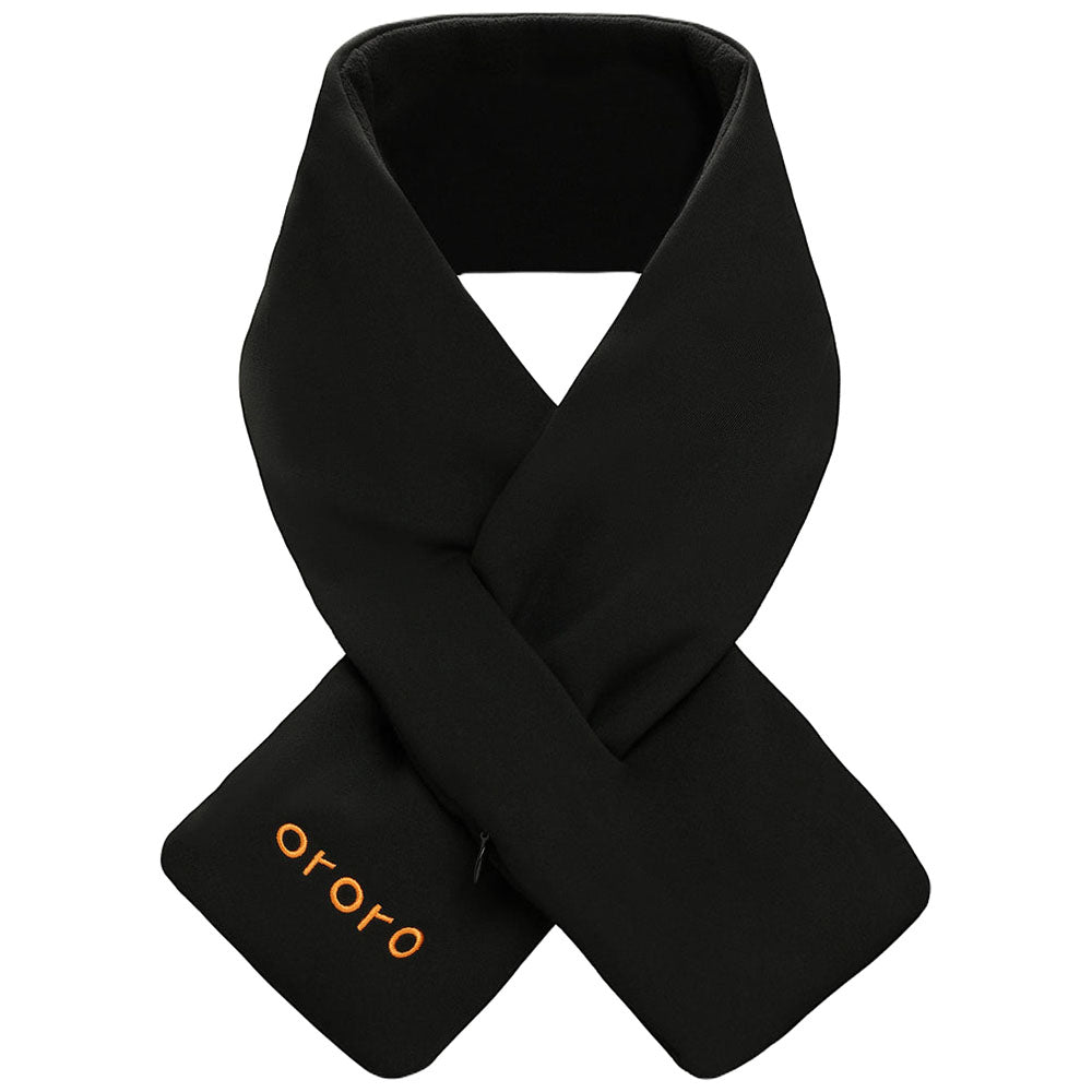 Ororo Unisex Neutral Black Heated Scarf 2.0