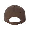 Valucap Brown Unstructured Washed Chino Twill Cap