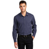 Port Authority Men's True Navy Long Sleeve Performance Staff Shirt