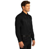 Port Authority Men's Deep Black Long Sleeve SuperPro React Twill Shirt