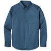 Port Authority Men's Regatta Blue Long Sleeve SuperPro React Twill Shirt