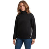 Marine Layer Women's Black Heather Corbet Quilted Pullover