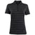 Greg Norman Women's Black Heather LAB Stripe Polo