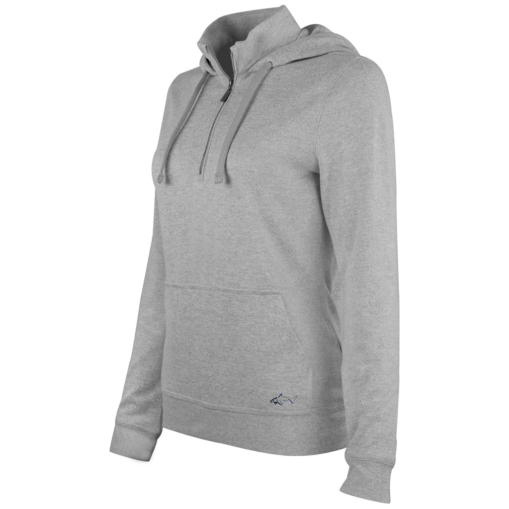 Greg Norman Women's Grey/Heather Lab 1/4 Zip Hoodie