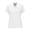 Greg Norman Women's White Play Dry Performance Mesh Polo