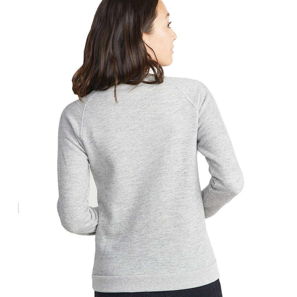 Marine Layer Women's Heather Grey Sherpa Crew Pullover