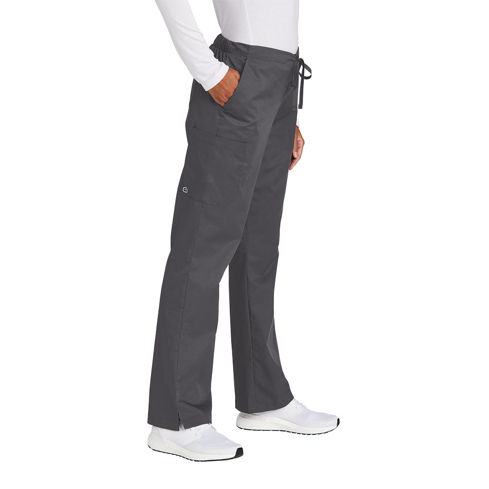 WonderWink Women's Pewter WorkFlex Flare Leg Cargo Pant