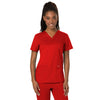 Cherokee Women's Red Workwear Revolution V-Neck Top