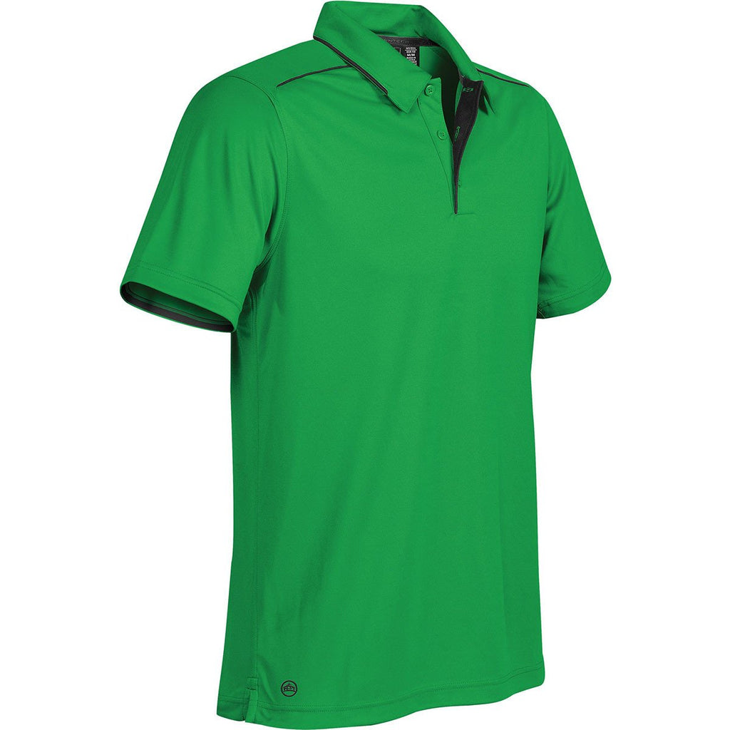 Stormtech Men's Kelly Green/Black Inertia Sport Polo