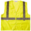 Xtreme Visibility Unisex Yellow Value Class 2 Zip Mesh Vest