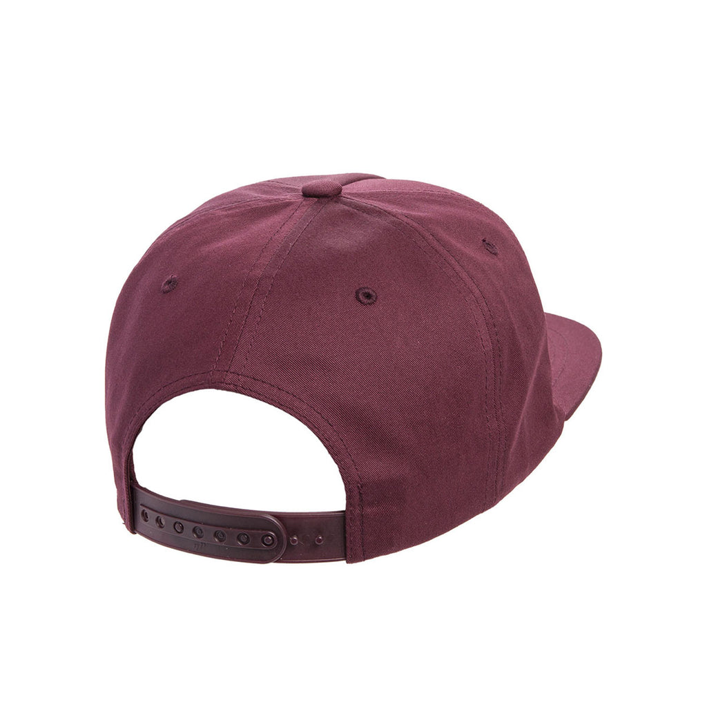 Yupoong Maroon Unstructured 5-Panel Snapback Cap