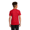 Sport-Tek Youth True Red PosiCharge Digi Camo Short Sleeve Tee