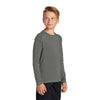 Sport-Tek Youth Dark Smoke Grey Long Sleeve Rashguard Tee