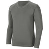 Sport-Tek Youth Dark Smoke Grey Long Sleeve Rashguard Tee