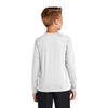 Sport-Tek Youth White Long Sleeve Rashguard Tee