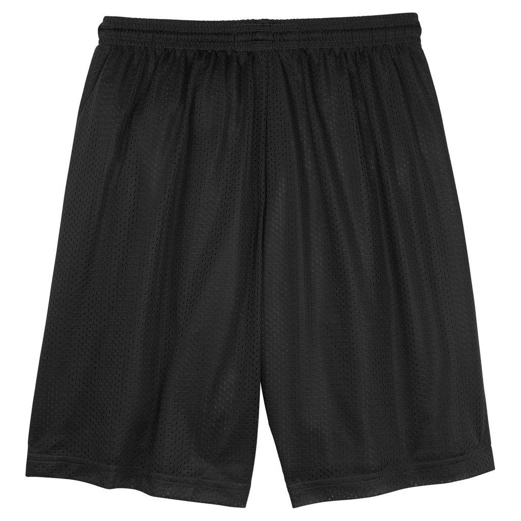 Sport-Tek Youth Black PosiCharge Classic Mesh Short