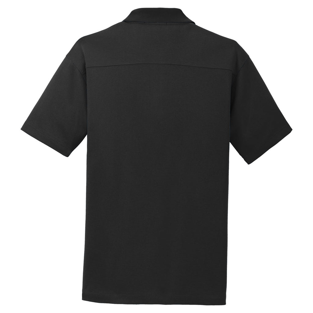 Sport-Tek Youth Black PosiCharge RacerMesh Polo