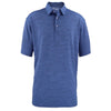 Zusa 3 Day Men's Vivid Blue/Navy Heather Stripe Polo