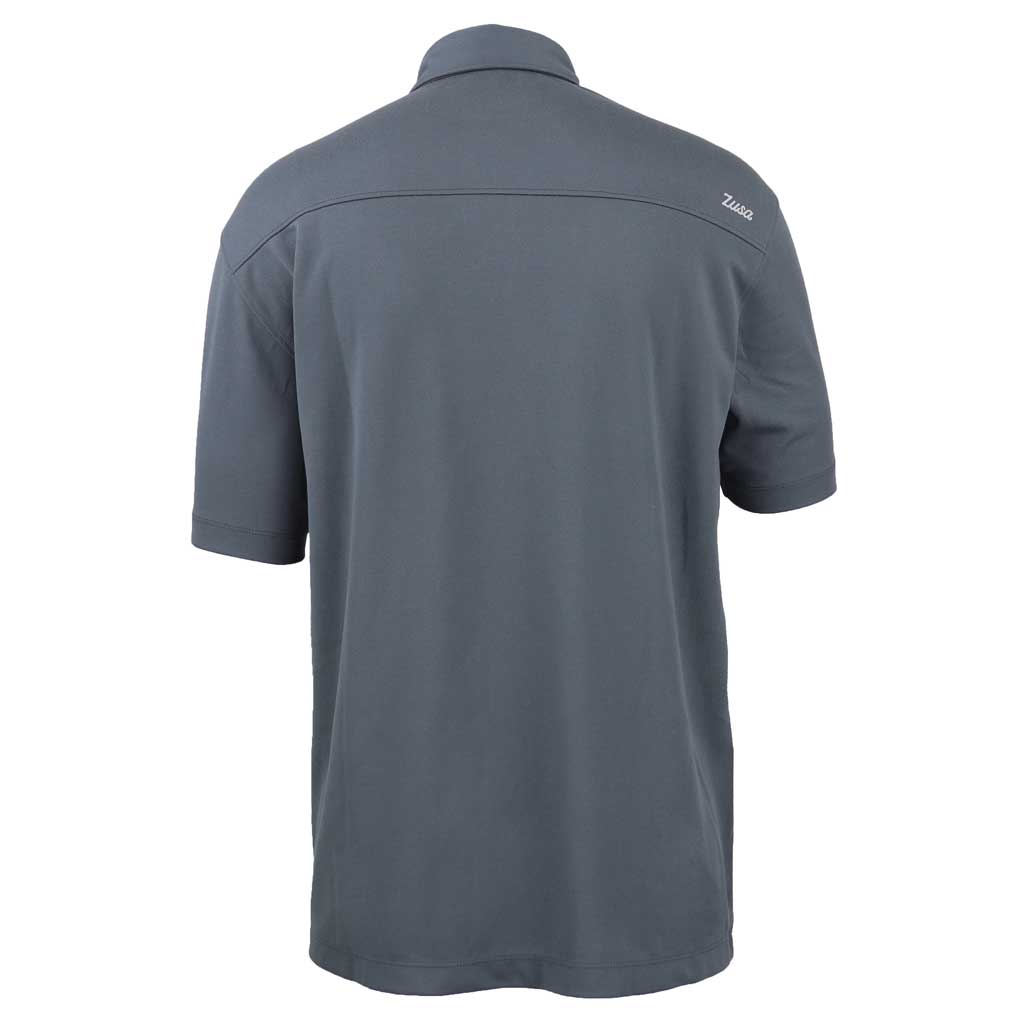 48-Hour Zusa Men's Charcoal Everyday Pique Polo