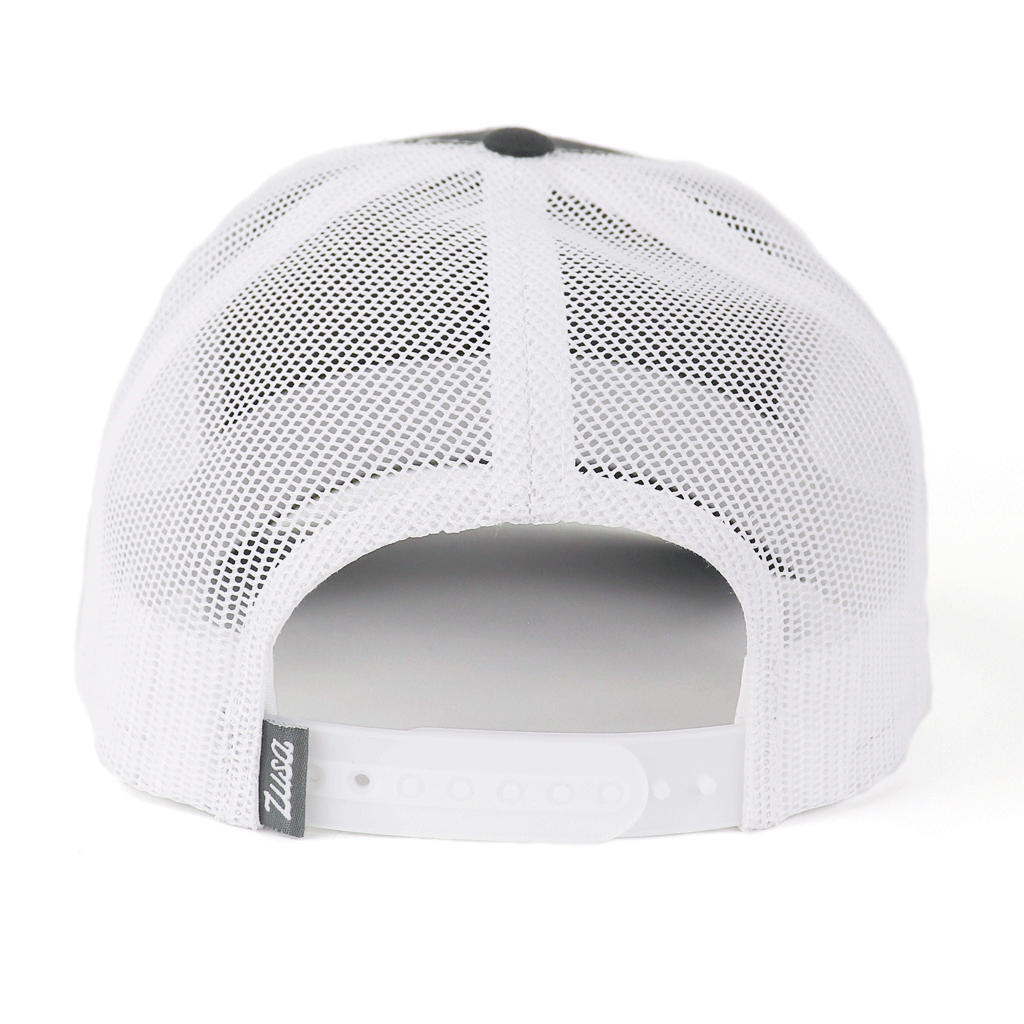 Zusa Charcoal/White Open Road Trucker Cap