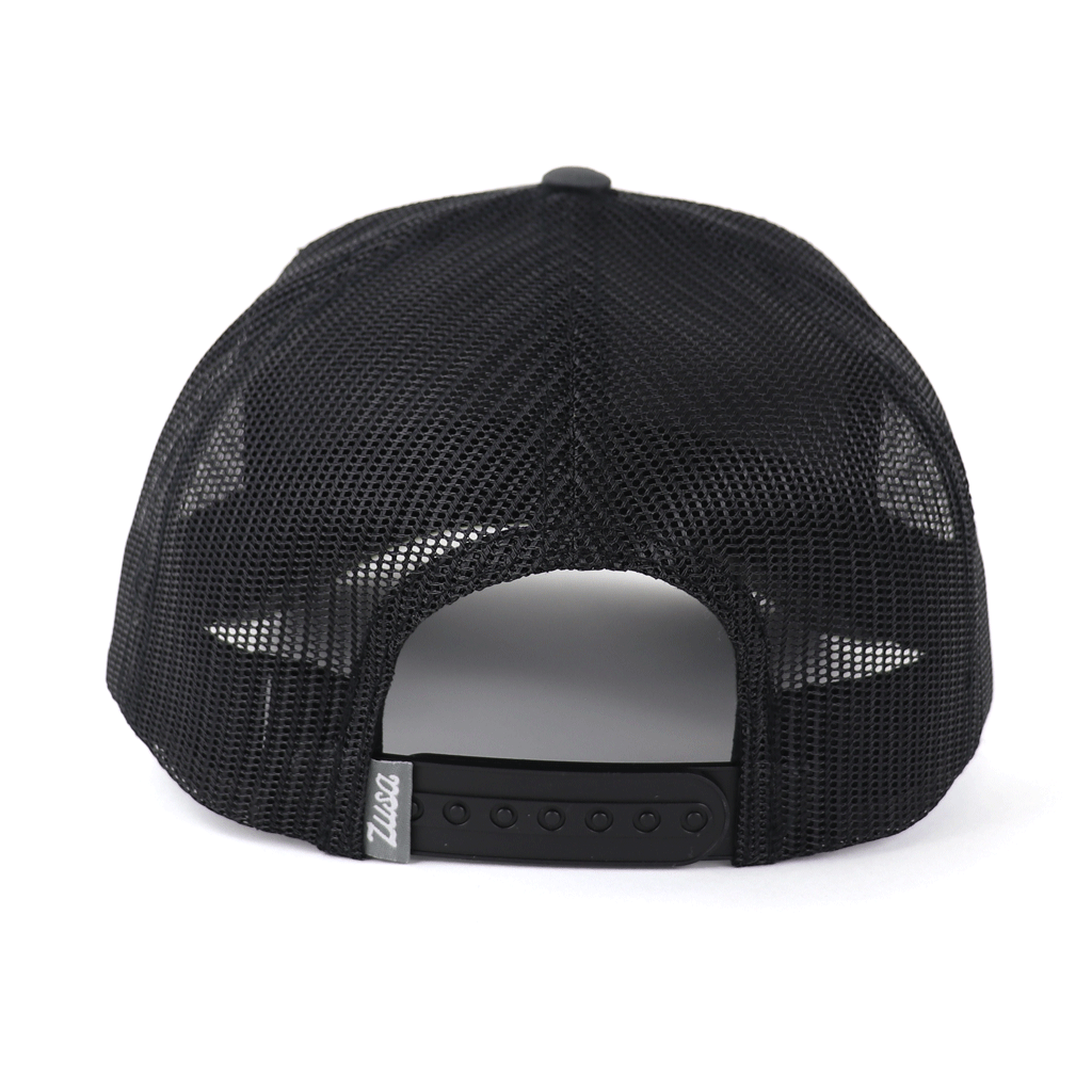 Zusa Charcoal/Black Open Road Trucker Cap