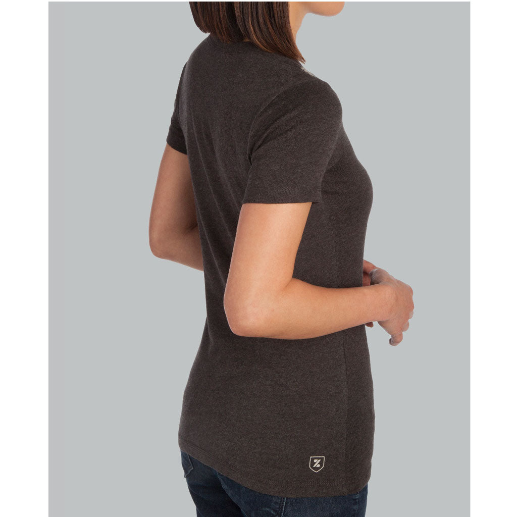 Zusa 3 Day Women's Black Heather Peachy Tee