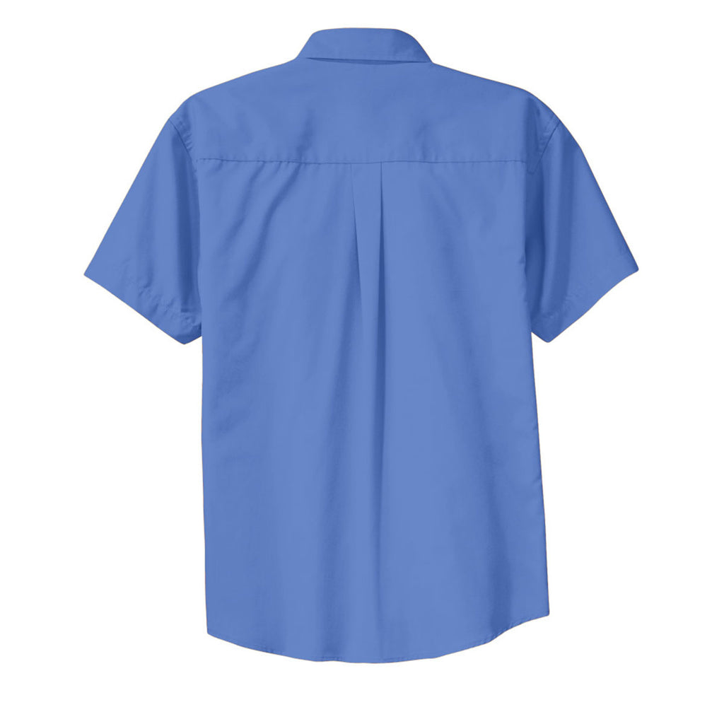 Port Authority Men's Ultramarine Blue Short Sleeve Easy Care Shirt