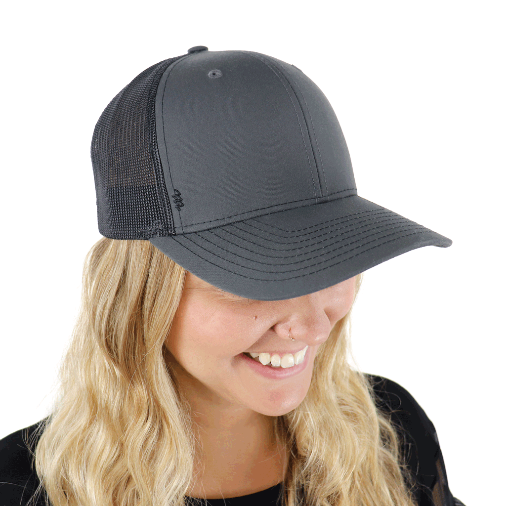 48-Hour Zusa Charcoal/White Open Road Trucker Cap