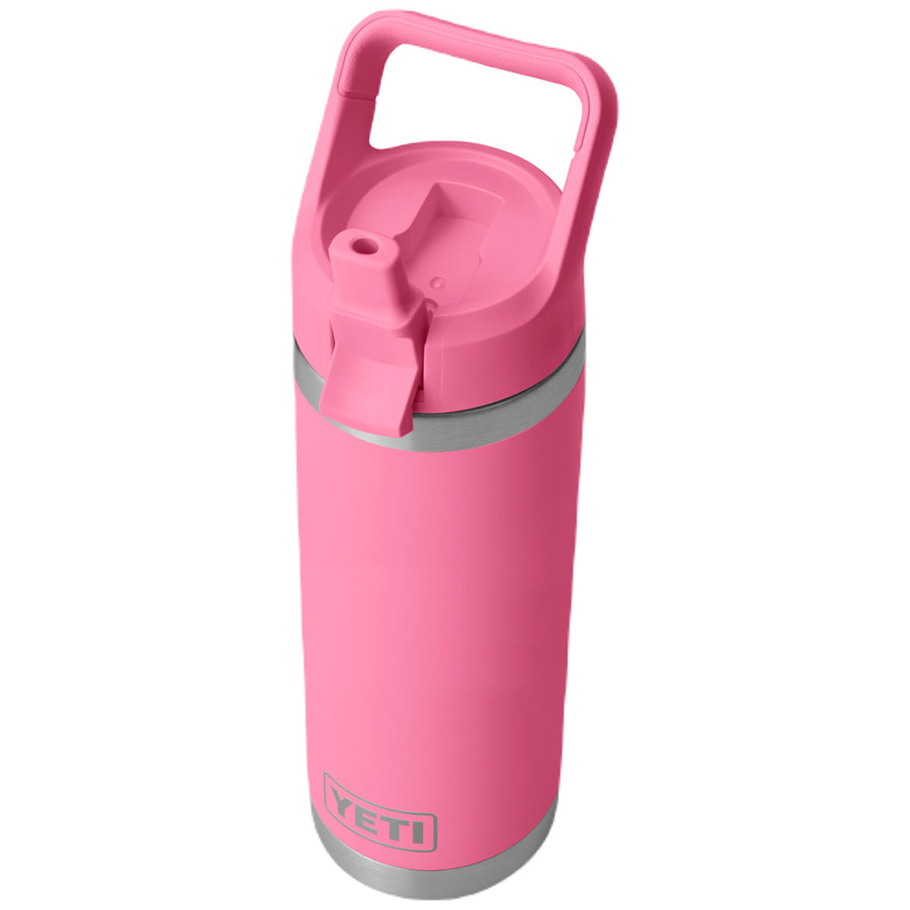 YETI Harbor Pink Rambler 18 oz Water Bottle W/ Color Matching Straw Cap