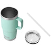 YETI Seafoam Rambler 25 oz Mug W/Straw Lid